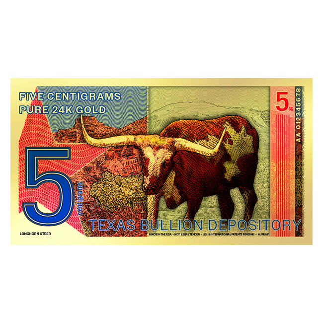 2025 Texas Carlos Gold Note