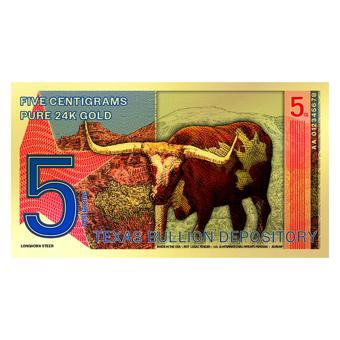 2025 Texas Carlos Gold Note